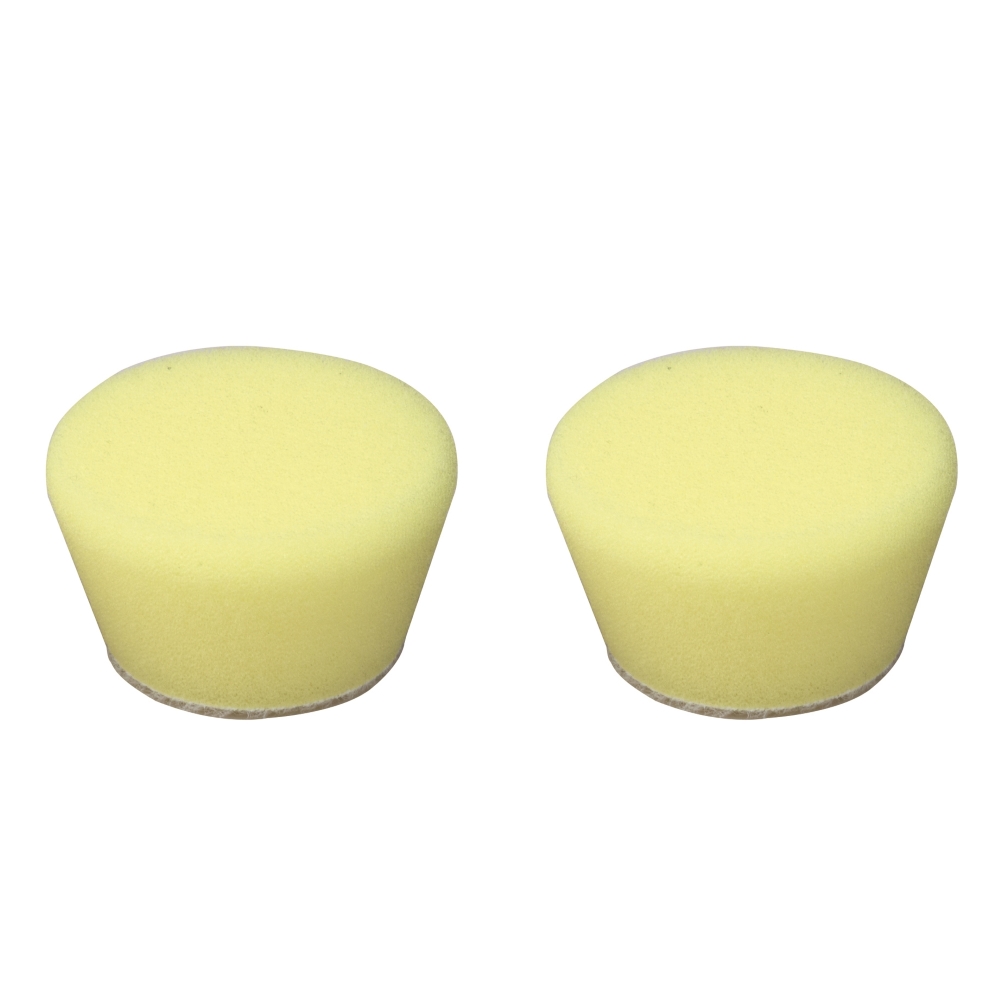 Burete profesional pentru lustruit, conic, Ø50x25mm, 2 buc, mediu, galben